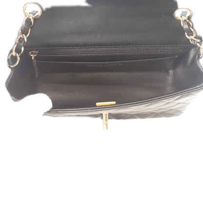 CHANEL シャネル A69900 黒 ラム ゴールド金具 ミニマトラッセ20 チェーンショルダーバッグ ショルダーバッグ