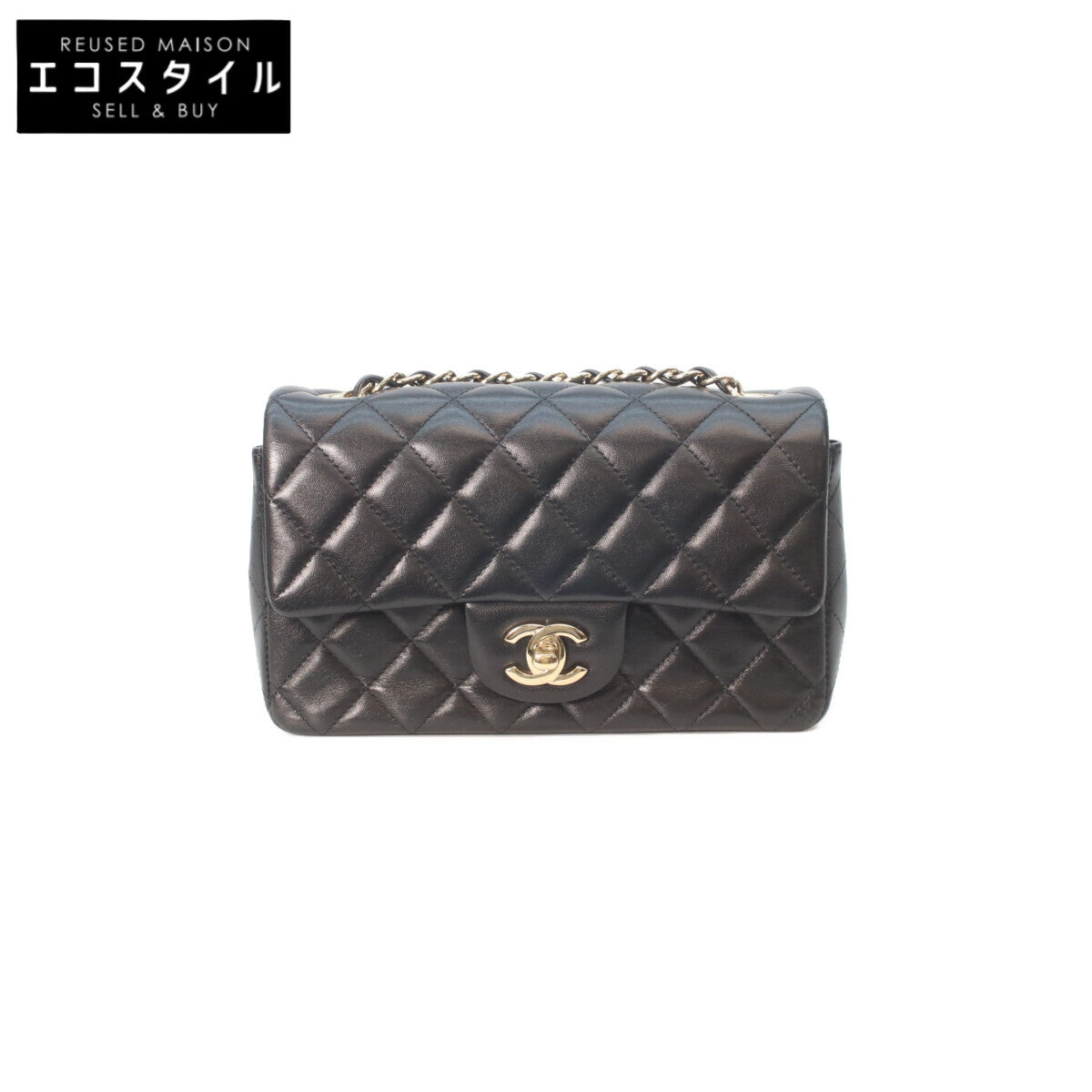 CHANEL シャネル A69900 黒 ラム ゴールド金具 ミニマトラッセ20 チェーンショルダーバッグ ショルダーバッグ