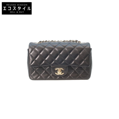 CHANEL シャネル A69900 黒 ラム ゴールド金具 ミニマトラッセ20 チェーンショルダーバッグ ショルダーバッグ