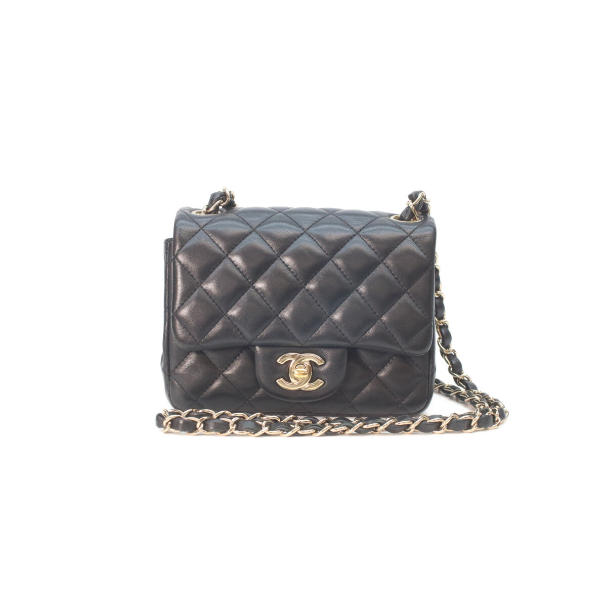 CHANEL シャネル 29番 A35200 黒 ラム ゴールド金具 ミニマトラッセ17 ショルダーバッグ