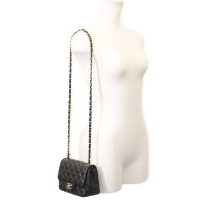 CHANEL シャネル 29番 A35200 黒 ラム ゴールド金具 ミニマトラッセ17 ショルダーバッグ
