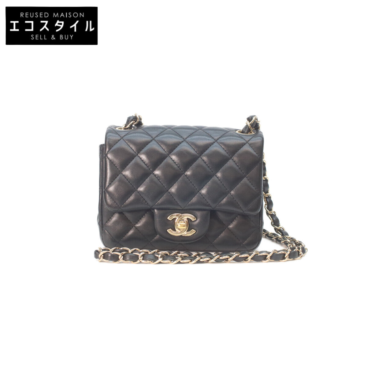 CHANEL シャネル 29番 A35200 黒 ラム ゴールド金具 ミニマトラッセ17 ショルダーバッグ