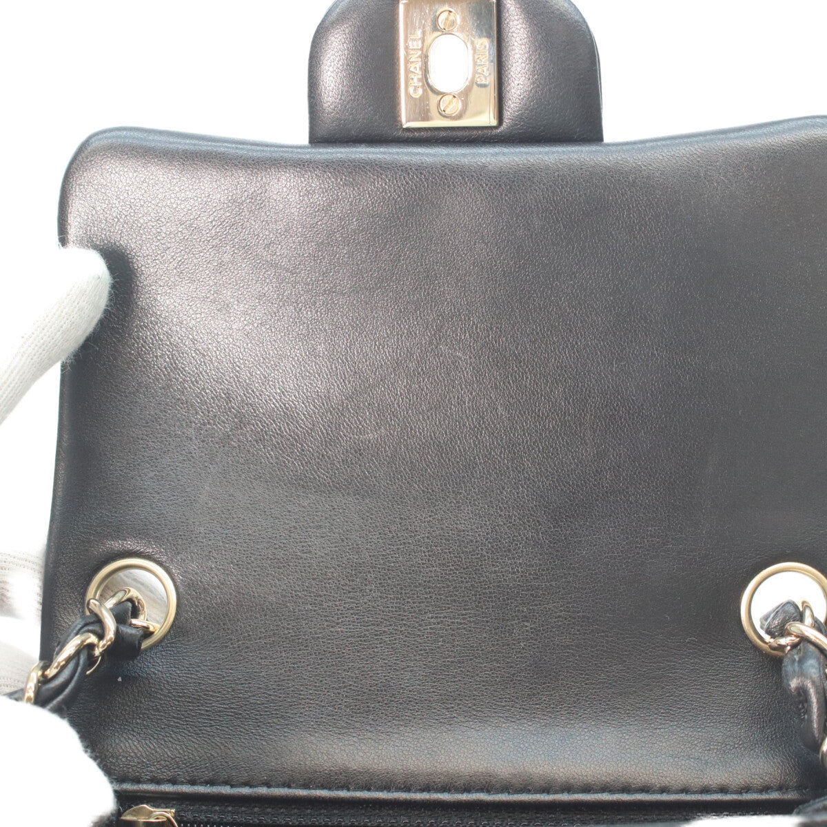 CHANEL シャネル 29番 A35200 黒 ラム ゴールド金具 ミニマトラッセ17 ショルダーバッグ