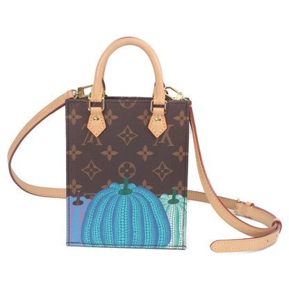 LOUIS VUITTON ルイヴィトン ×YK 草間彌生 M82112 モノグラムパンプキン プティットサックプラ ショルダーバッグ