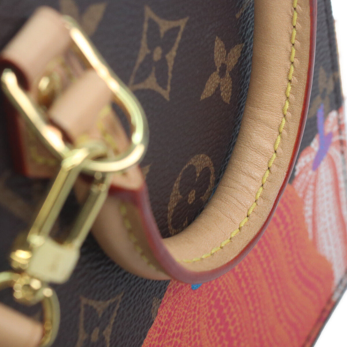 LOUIS VUITTON ルイヴィトン ×YK 草間彌生 M82112 モノグラムパンプキン プティットサックプラ ショルダーバッグ