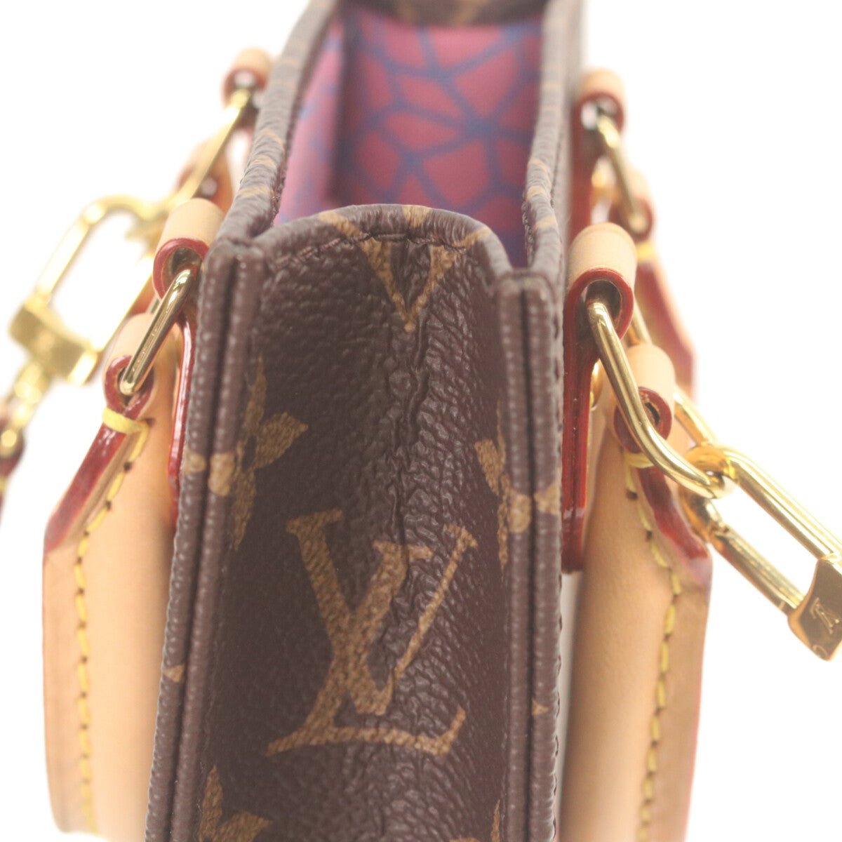 LOUIS VUITTON ルイヴィトン ×YK 草間彌生 M82112 モノグラムパンプキン プティットサックプラ ショルダーバッグ
