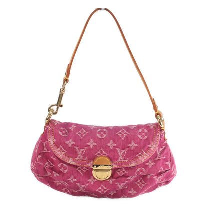LOUIS VUITTON ルイヴィトン 06年 M95216 モノグラムデニム フューシャピンク ミニプリーティ ショルダーバッグ