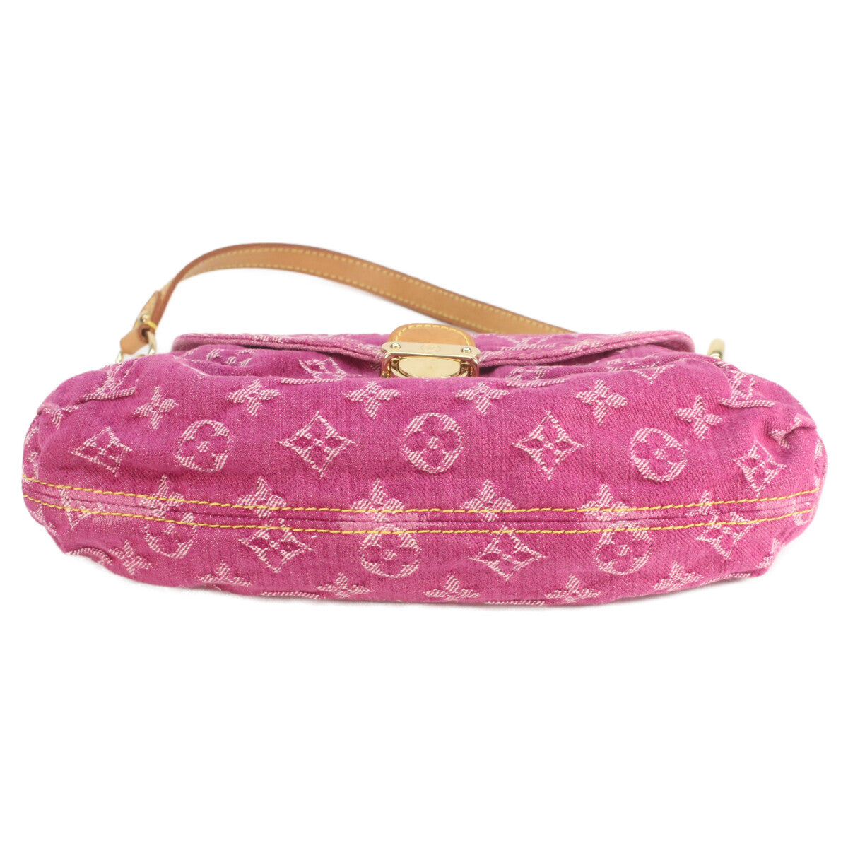 LOUIS VUITTON ルイヴィトン 06年 M95216 モノグラムデニム フューシャピンク ミニプリーティ ショルダーバッグ