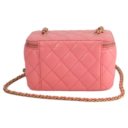 CHANEL シャネル 32番 AP2303 ピンク ラムスキン ゴールド金具 ココボール バニティチェーンショルダーバッグ ショルダーバッグ