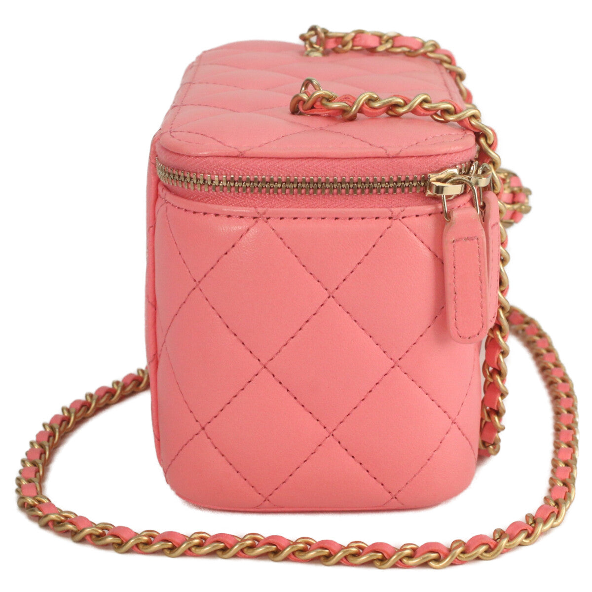 CHANEL シャネル 32番 AP2303 ピンク ラムスキン ゴールド金具 ココボール バニティチェーンショルダーバッグ ショルダーバッグ