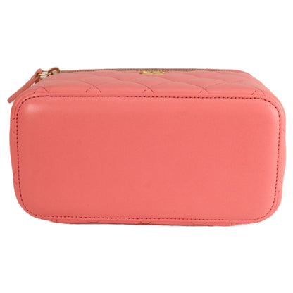 CHANEL シャネル 32番 AP2303 ピンク ラムスキン ゴールド金具 ココボール バニティチェーンショルダーバッグ ショルダーバッグ