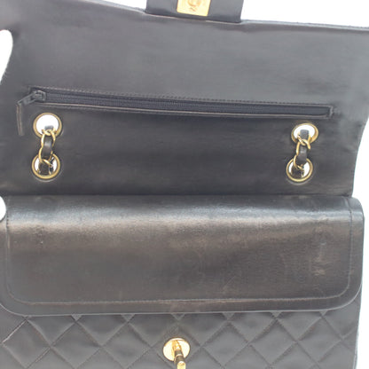 CHANEL シャネル A01112 4番 黒 ラムスキン ゴールド金具 マトラッセ25 ショルダーバッグ