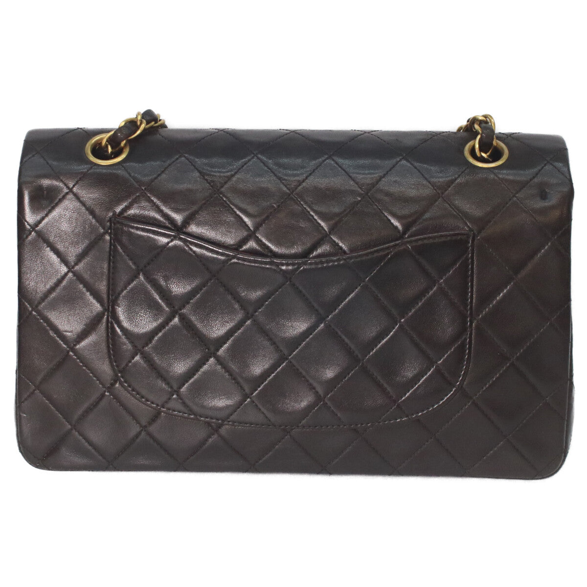 CHANEL シャネル A01112 4番 黒 ラムスキン ゴールド金具 マトラッセ25 ショルダーバッグ
