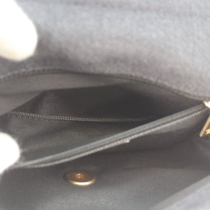 CHANEL シャネル AS3135 黒 プリントデニム ゴールド金具 ミニマトラッセ21 チェーンショルダーバッグ ショルダーバッグ