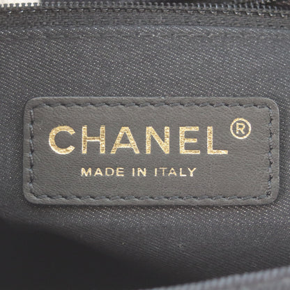 CHANEL シャネル AS3135 黒 プリントデニム ゴールド金具 ミニマトラッセ21 チェーンショルダーバッグ ショルダーバッグ