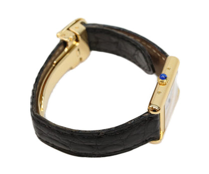 Cartier カルティエ 95s W100645401 925 トリニティ文字盤 マストタンクSM ヴェルメイユ 革 QZ 腕時計