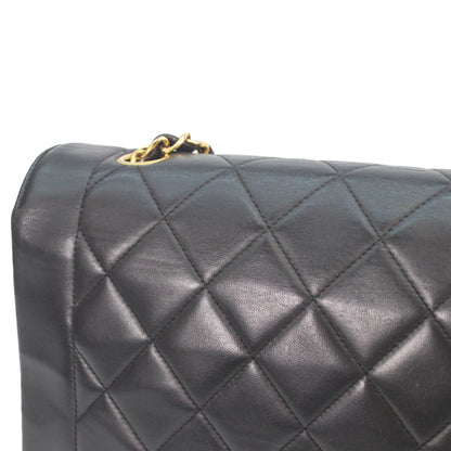 CHANEL シャネル 2番 A01165 黒 ラムスキン ゴールド金具 ダイアナ25 ショルダーバッグ