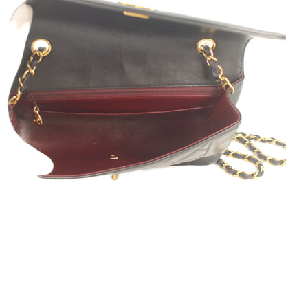 CHANEL シャネル 2番 A01165 黒 ラムスキン ゴールド金具 ダイアナ25 ショルダーバッグ