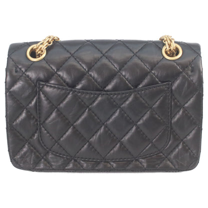 CHANEL シャネル AS0874 黒 ヴィンテージカーフ ゴールド金具 マトラッセ 2.55 ミニチェーンショルダー ショルダーバッグ