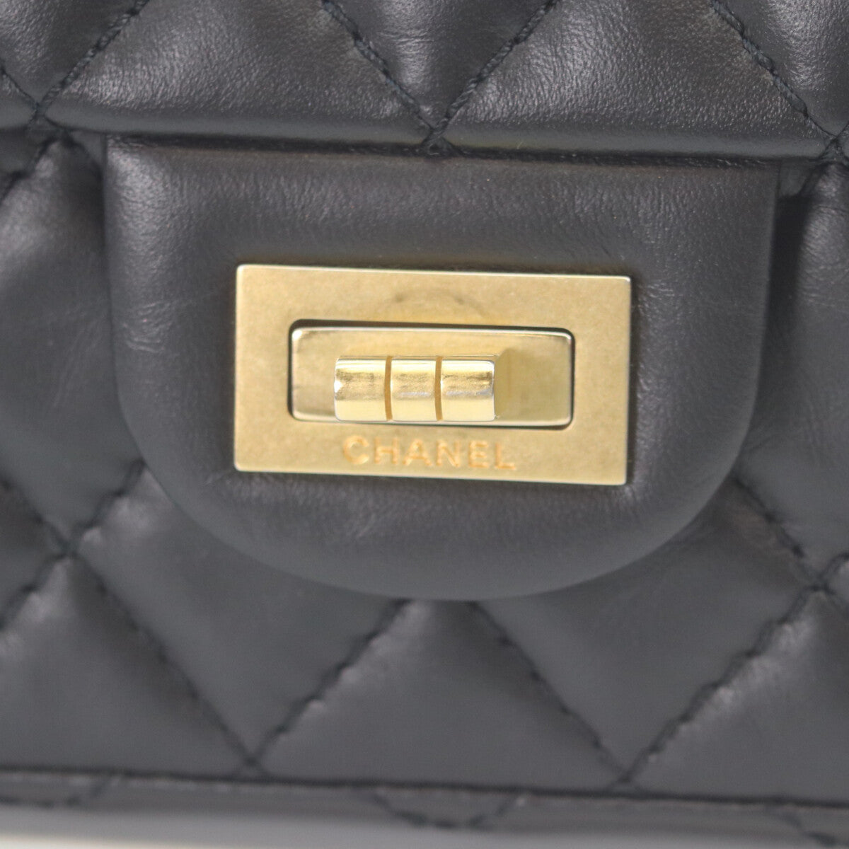 CHANEL シャネル AS0874 黒 ヴィンテージカーフ ゴールド金具 マトラッセ 2.55 ミニチェーンショルダー ショルダーバッグ