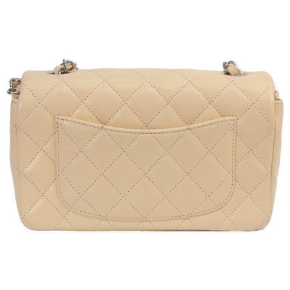 CHANEL シャネル 19番 A69900 ベージュ キャビア シルバー金具 ミニマトラッセ20 ショルダーバッグ