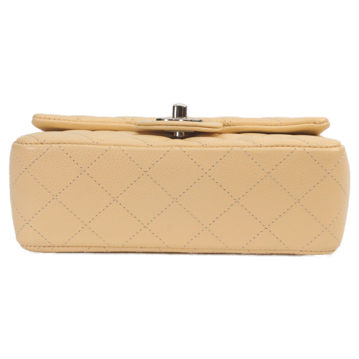 CHANEL シャネル 19番 A69900 ベージュ キャビア シルバー金具 ミニマトラッセ20 ショルダーバッグ