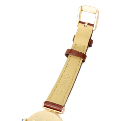 Cartier カルティエ 80-90s W1000654 925 マストコリゼヴェルメイユSM アイボリーローマ文字盤 QZ 革 腕時計