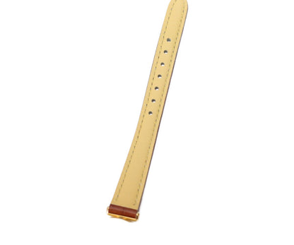 Cartier カルティエ 80-90s W1000654 925 マストコリゼヴェルメイユSM アイボリーローマ文字盤 QZ 革 腕時計