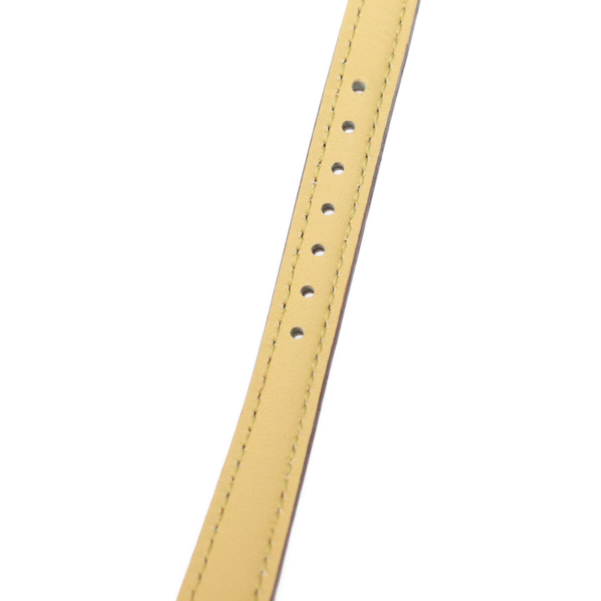 Cartier カルティエ 80-90s W1000654 925 マストコリゼヴェルメイユSM アイボリーローマ文字盤 QZ 革 腕時計