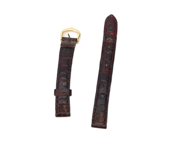 Cartier カルティエ 80-90s W1000654 925 マストコリゼヴェルメイユSM アイボリーローマ文字盤 QZ 革 腕時計