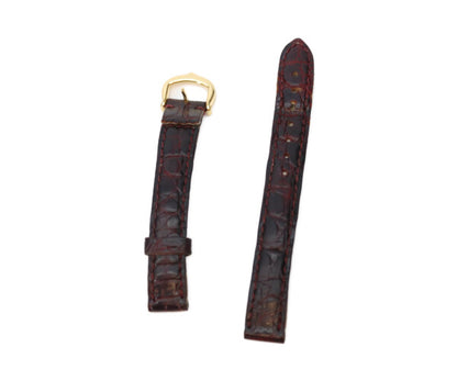 Cartier カルティエ 80-90s W1000654 925 マストコリゼヴェルメイユSM アイボリーローマ文字盤 QZ 革 腕時計