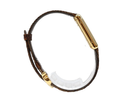 Cartier カルティエ 76ー81年 925 マストタンクヴェルメイユLM トリニティ文字盤 手巻き 革 腕時計