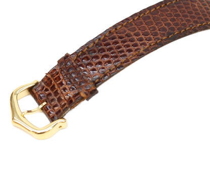 Cartier カルティエ 76ー81年 925 マストタンクヴェルメイユLM トリニティ文字盤 手巻き 革 腕時計