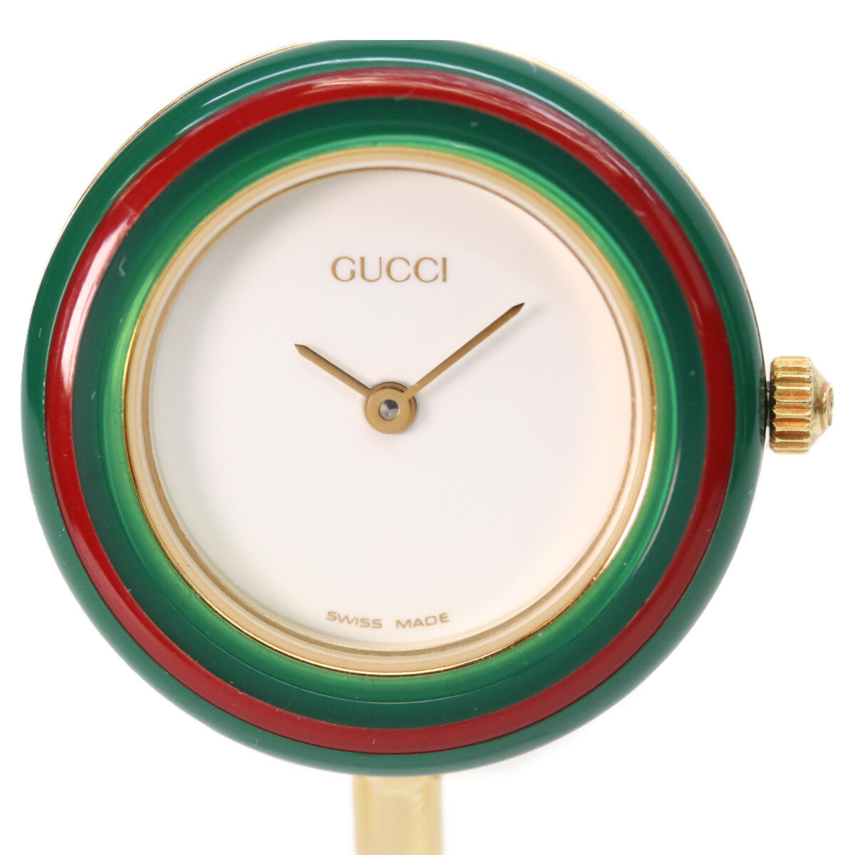 GUCCI グッチ 1100L 11 12.2 チェンジベゼル バングルウォッチ Mサイズ QZ 腕時計
