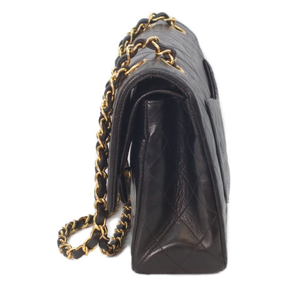 CHANEL シャネル 3番 A01112 黒ラム ゴールド金具 マトラッセ25 ショルダーバッグ