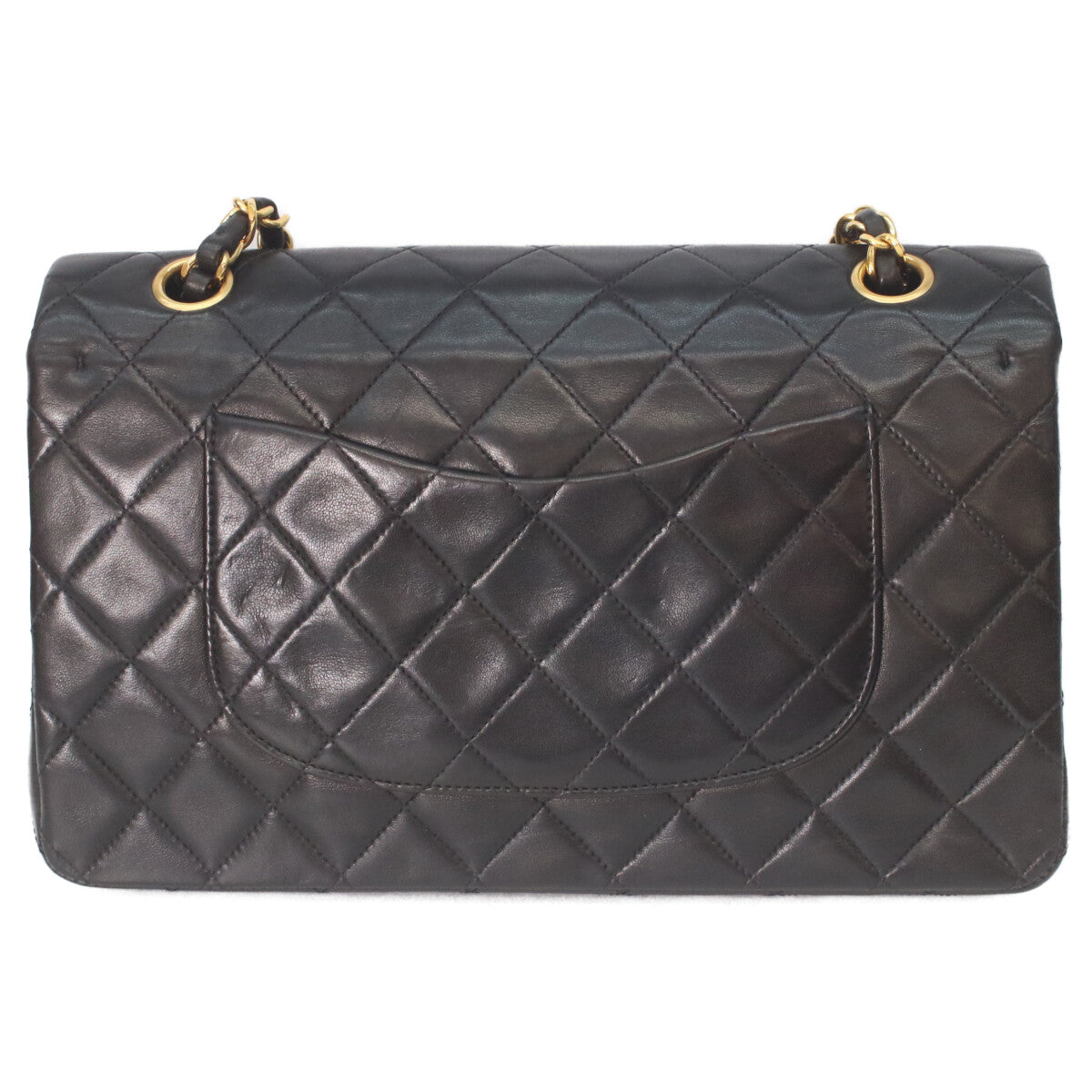 CHANEL シャネル 3番 A01112 黒ラム ゴールド金具 マトラッセ25 ショルダーバッグ