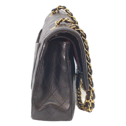 CHANEL シャネル 3番 A01112 黒ラム ゴールド金具 マトラッセ25 ショルダーバッグ