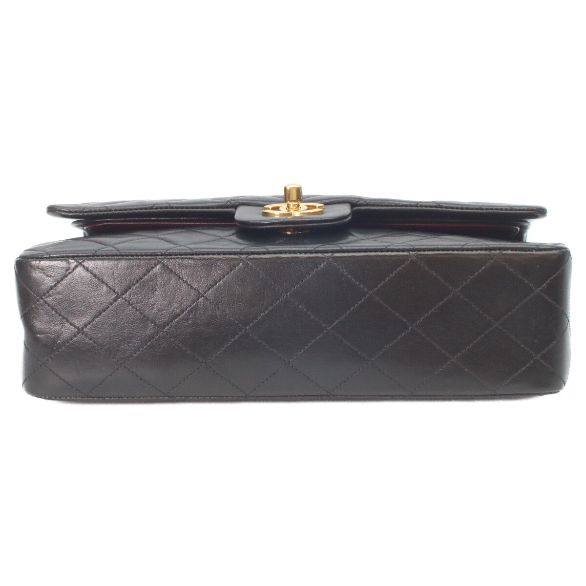 CHANEL シャネル 3番 A01112 黒ラム ゴールド金具 マトラッセ25 ショルダーバッグ