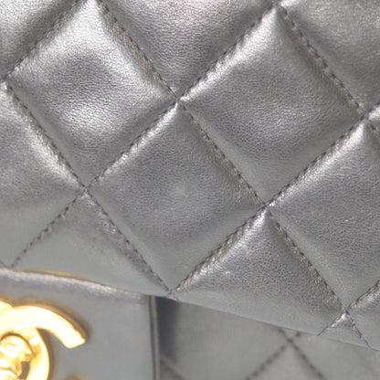 CHANEL シャネル 3番 A01112 黒ラム ゴールド金具 マトラッセ25 ショルダーバッグ