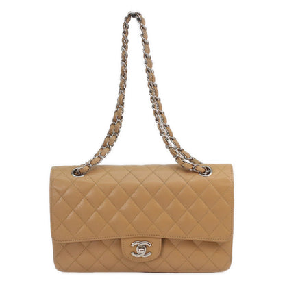 CHANEL シャネル 11番 A01112 ベージュ キャビア シルバー金具 マトラッセ25 ショルダーバッグ