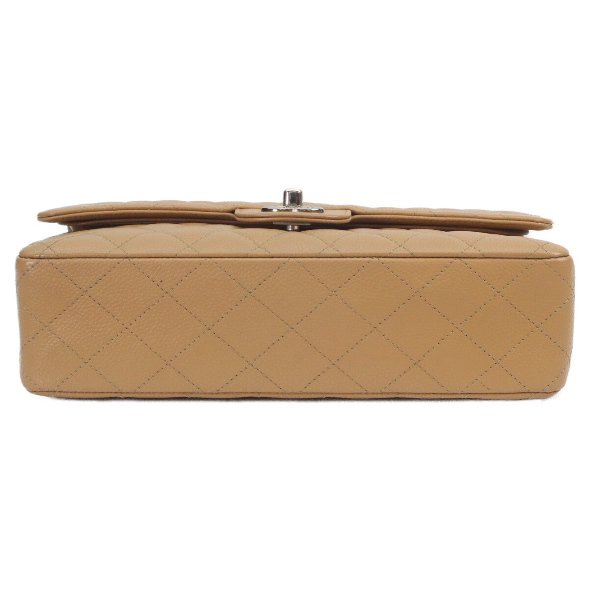 CHANEL シャネル 11番 A01112 ベージュ キャビア シルバー金具 マトラッセ25 ショルダーバッグ
