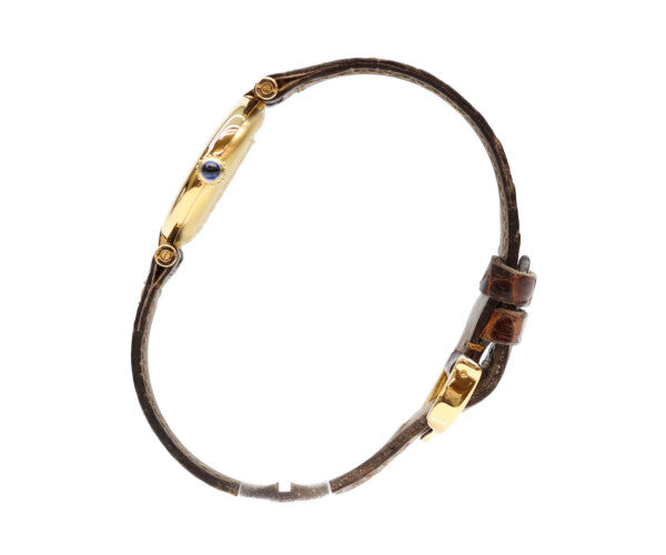 Cartier カルティエ W100225301 80-90s 925 マストヴァンドームヴェルメイユSM アイボリーサークルローマ文字盤 腕時計