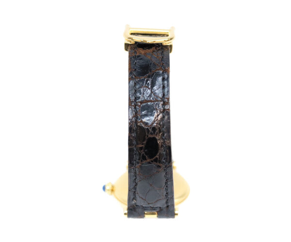 Cartier カルティエ W100225301 80-90s 925 マストヴァンドームヴェルメイユSM センターグレイ飛びローマ文字盤 腕時計