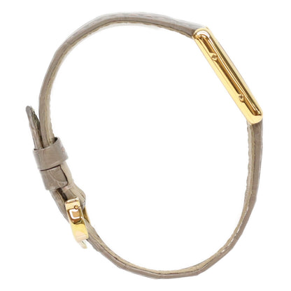 Cartier カルティエ 96-98s 925 飛びアラビア文字盤 マストタンクSMヴェルメイユ 革 QZ 時計 腕時計