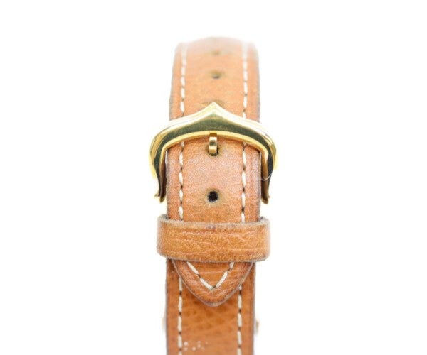 Cartier カルティエ W1009143 925 マストロンドSMヴェルメイユ サイドトリニティ文字盤 QZ 革 腕時計
