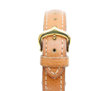 Cartier カルティエ W1009143 925 マストロンドSMヴェルメイユ サイドトリニティ文字盤 QZ 革 腕時計