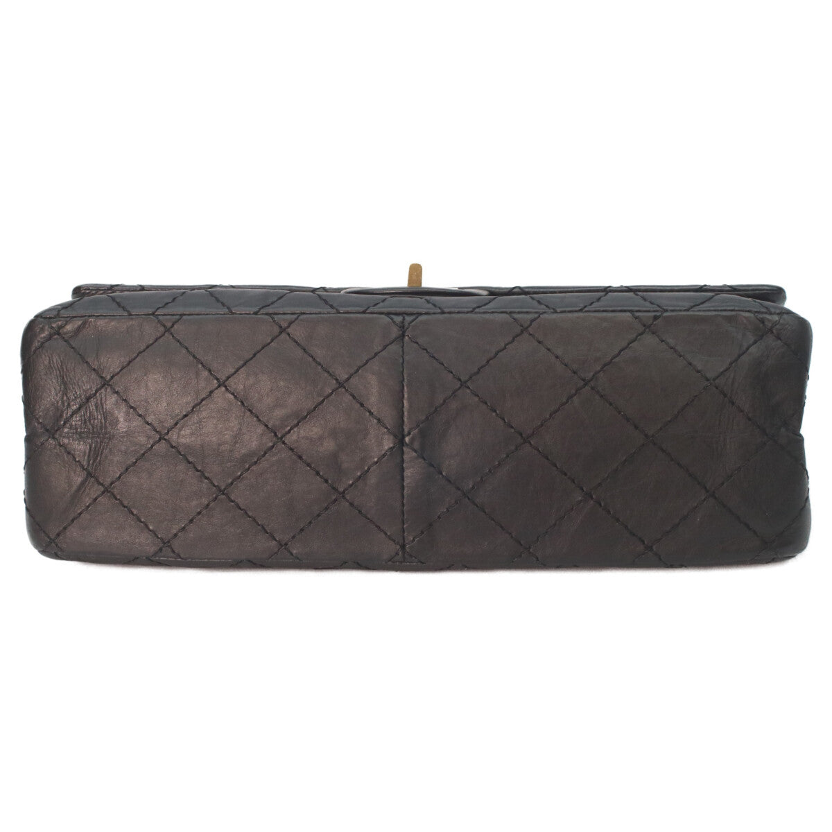CHANEL 13 A37587 Black Aged Calfskin GHW 2.55 Matelasse 28 Chain Shoulder Bag