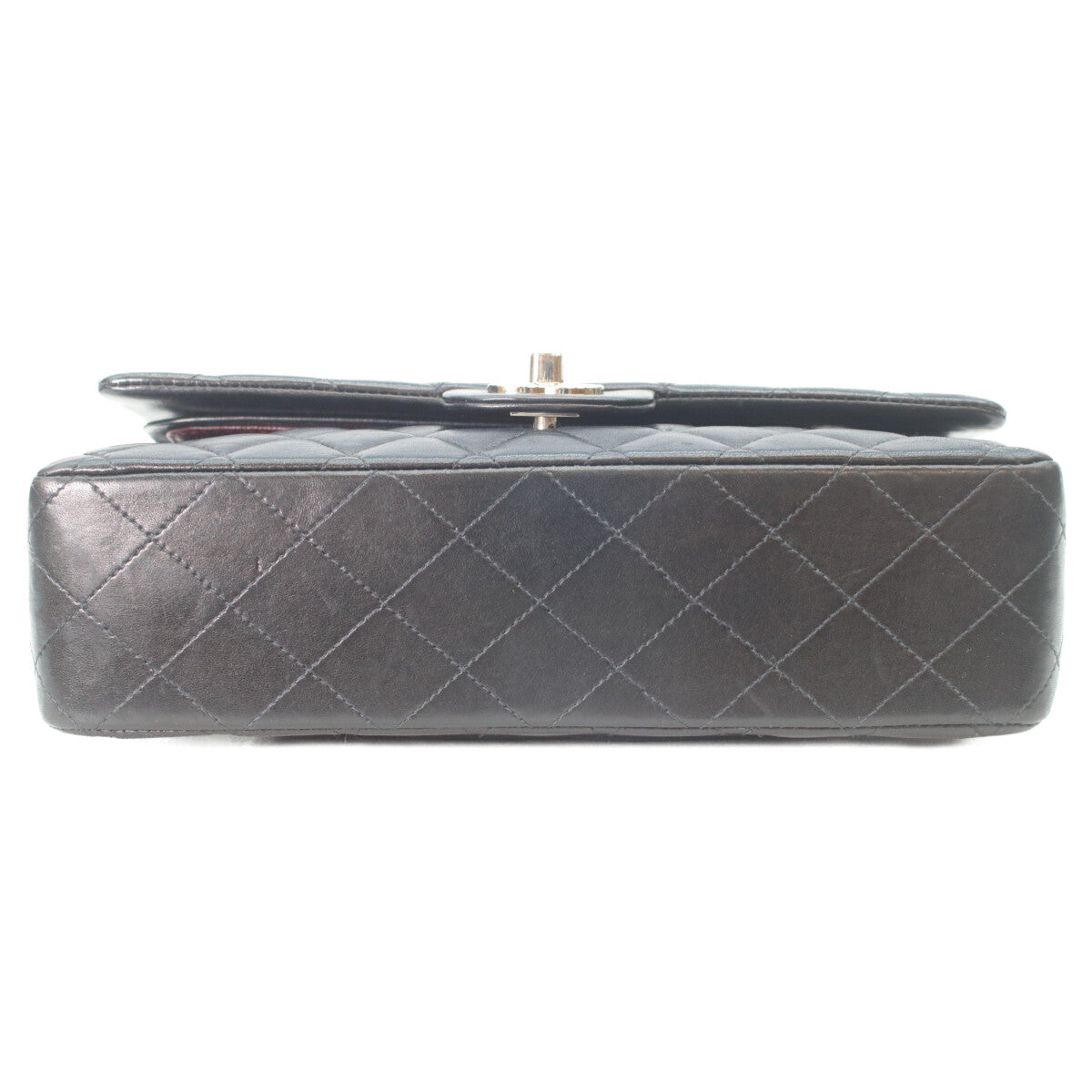 CHANEL シャネル 7番 A01112 黒ラム シルバー金具 マトラッセ25 ショルダーバッグ