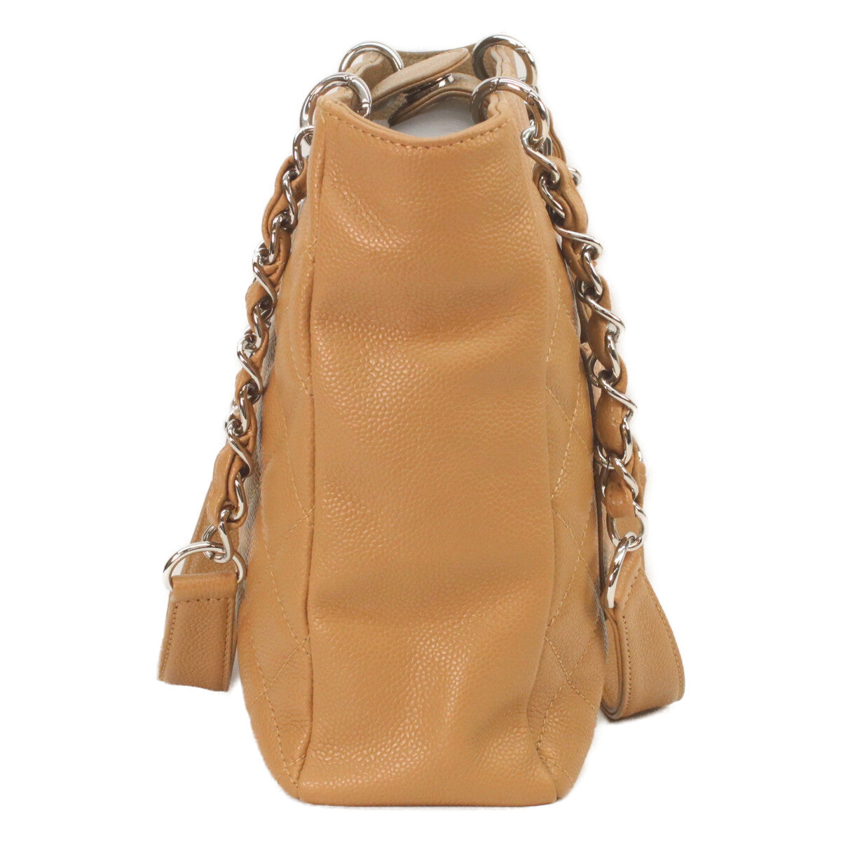 CHANEL シャネル 11番 07年 A20994 キャメルベージュ キャビア
