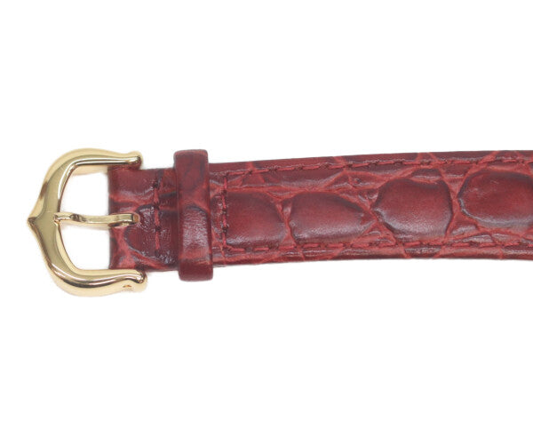 Cartier カルティエ W100225301 80-90s 925 マストヴァンドームヴェルメイユSM アイボリーローマ文字盤 革 QZ 腕時計